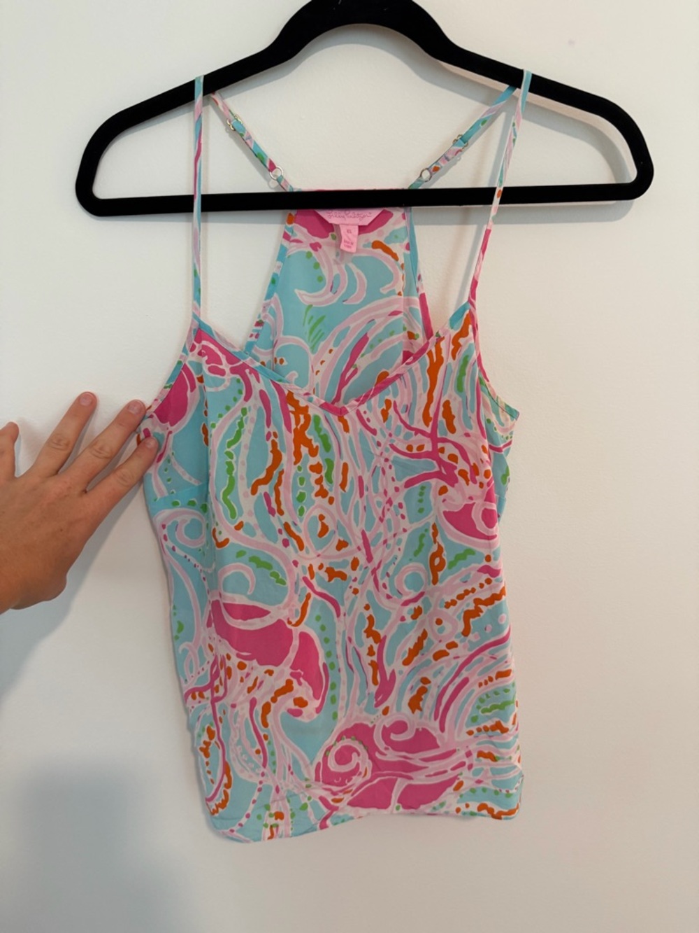 *EUC* Lilly Pulitzer SILK Tank Jellies Be Jammin Print